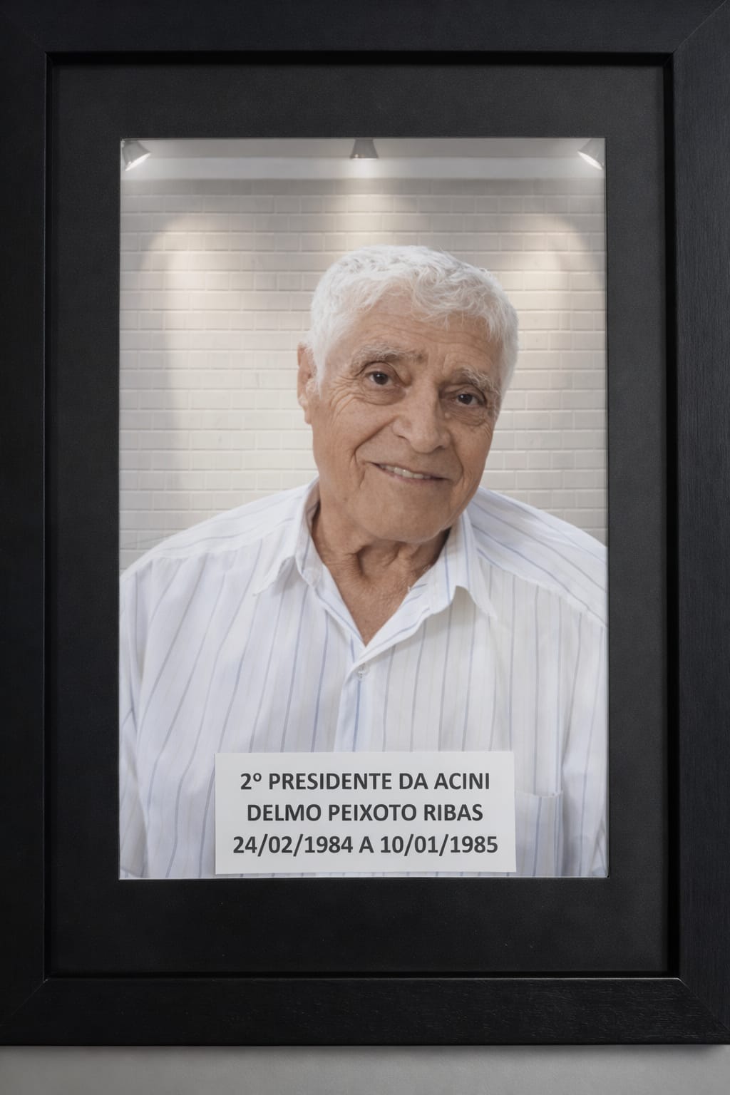 2.º - segundo presidente da ACINI  - Delmo Peixoto Ribas 24/02/1984 a 10/01/1985